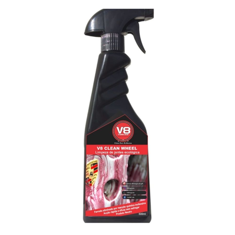 V8 Clean Wheel Pink Limpa Jantes e Descontaminante Neutro