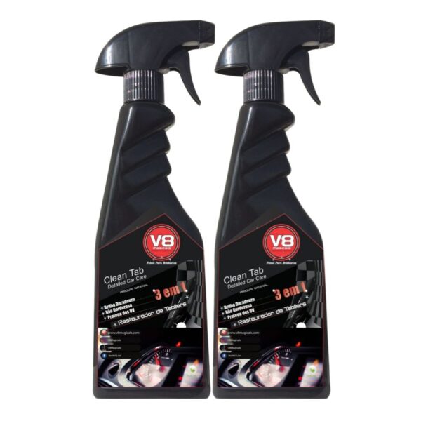 V8 Clean Tab Pack 2 + Oferta Embalagem V8 Limpa Vidros 500ml