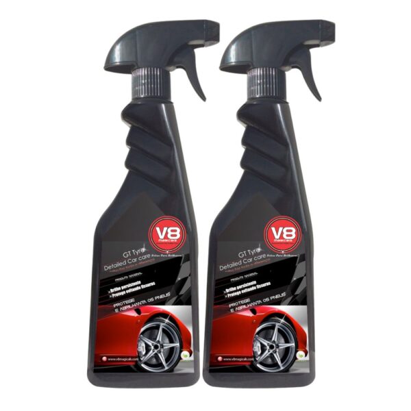 V8 GT Tyre - Pack 2 + Oferta Embalagem V8 Limpa Vidros 500ml